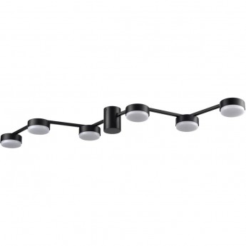 Люстра потолочная LUMION SANATA 8187/6C COMFI LN25 LED GX53 6*7W 220V черный, металл
