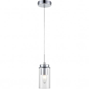 Подвес LUMION ISHA 8102/1A COMFI LN25 Е14 1*40W 220V хром/прозрачный металл/металл
