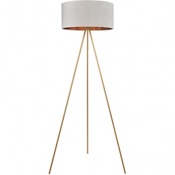 Торшер LUMION TAPIOKA 8077/1F NEOCLASSI LN25 368 E27 1*60W 220V золото/белый, металл/текстиль